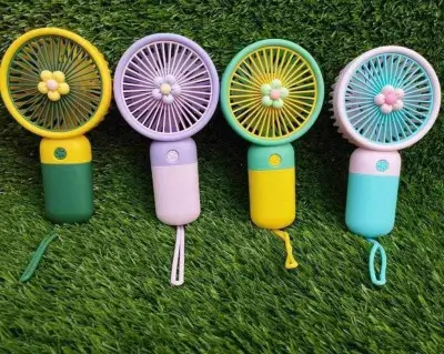 Handheld Portable Desktop Table USB Rechargeable Sports Pocket Mini Fan with Lanyard